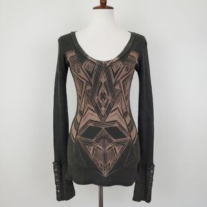 Idylle Snap Button Cuff Thermal Top Damsel